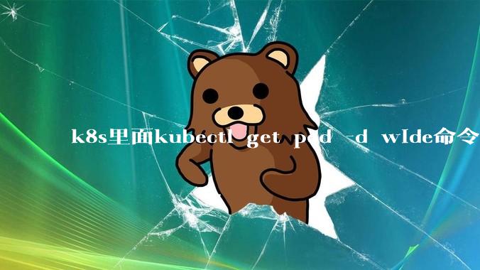k8s里面kubectl get pod -d wide命令作用是什么？